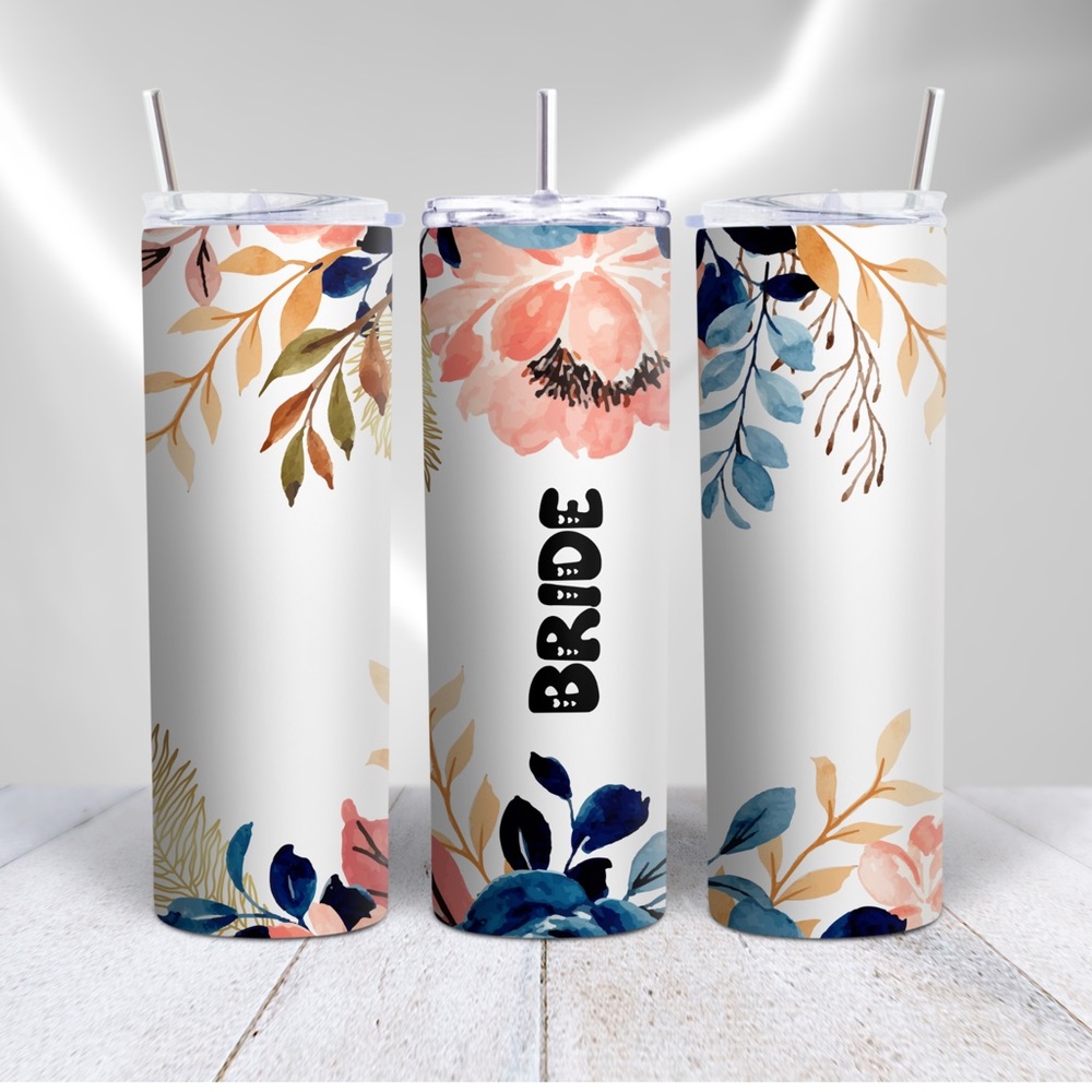 2 Bridal Party Tumblers - Bride&MOH for @chrispiva